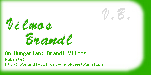 vilmos brandl business card